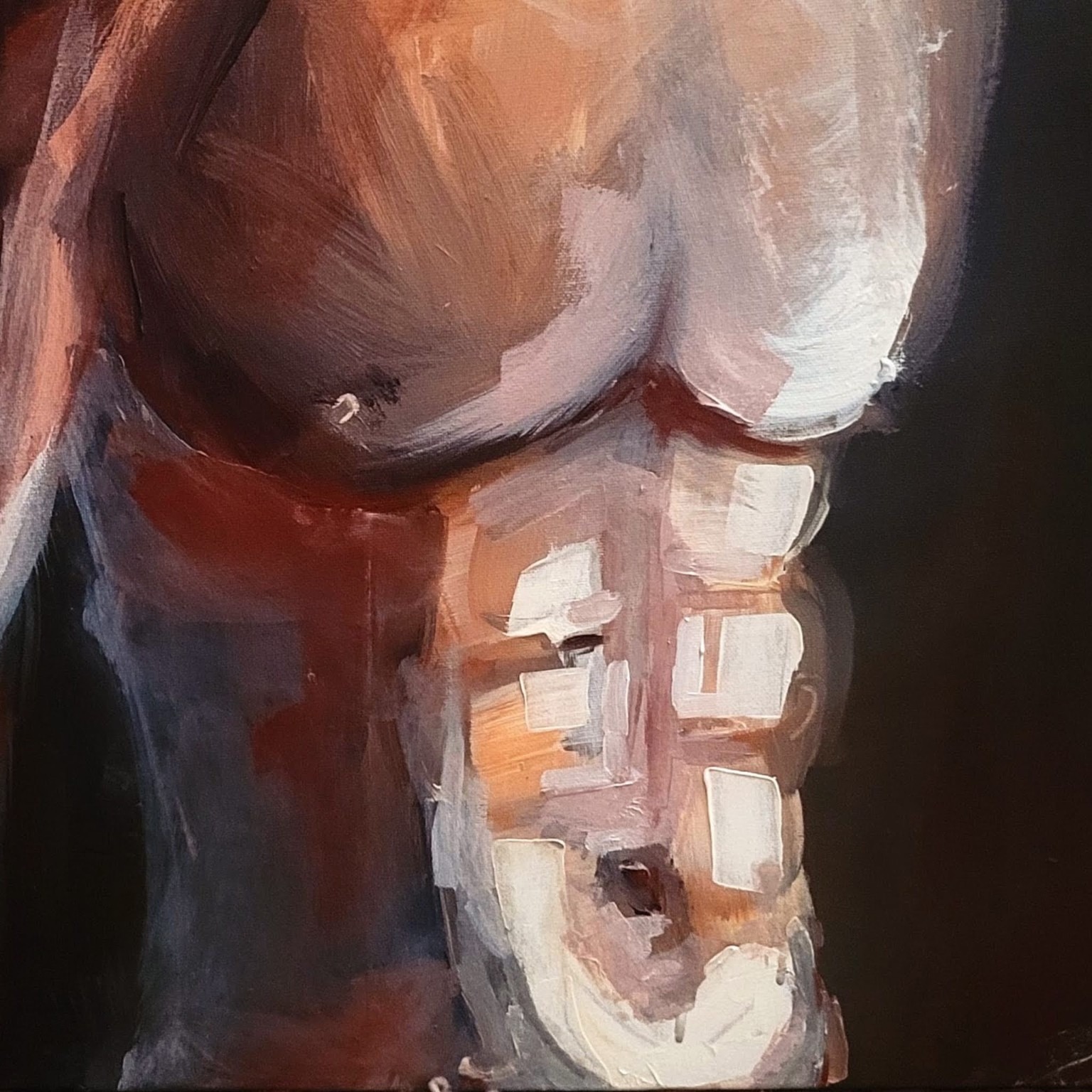 Torso painting by Sam